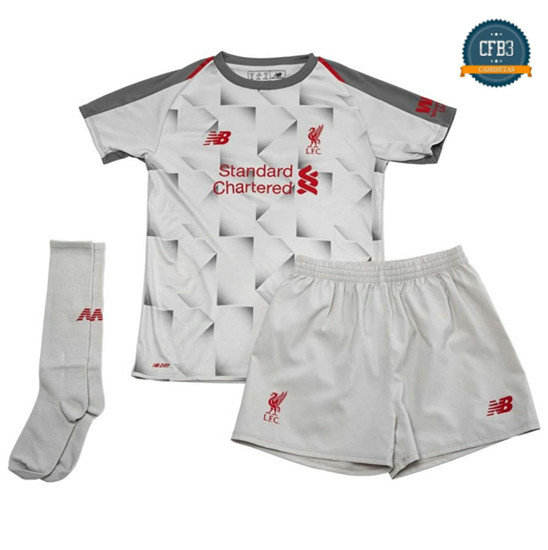 Camiseta Liverpool 3ª Equipación Niños Blanco 2018