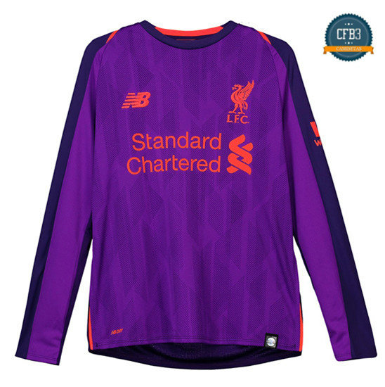 Camiseta Liverpool 2ª Equipación Niñoss Manga Larga 2018