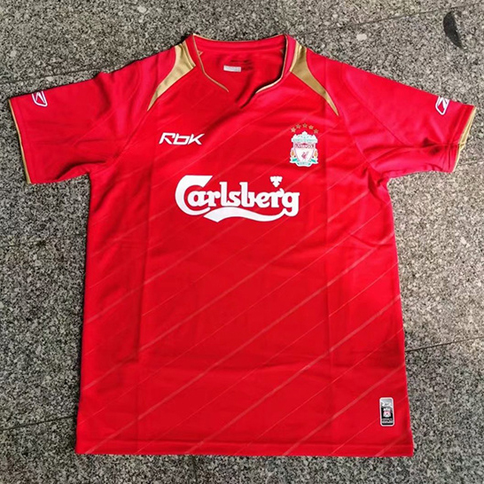 Camiseta 2005 UCL final Liverpool 1ª Equipación