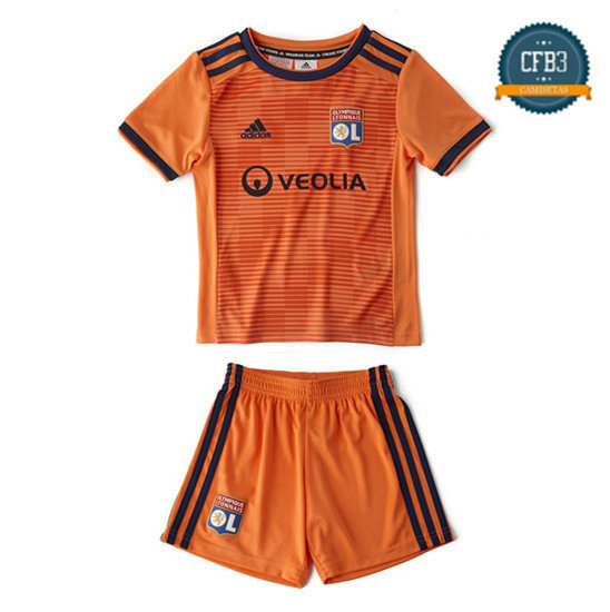 Camiseta Lyon 3ª Equipación Niños Naranja 2018