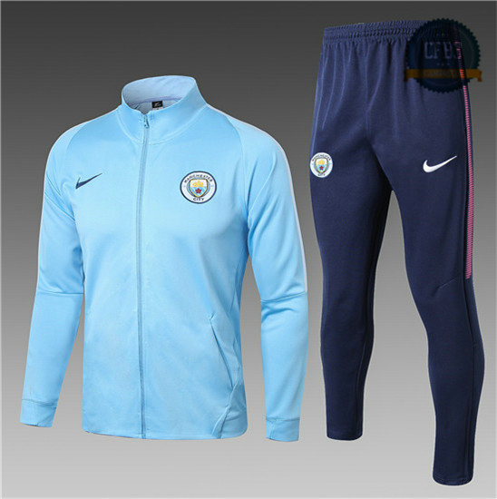 Chaqueta Chándal Manchester City Azul Claro 2017