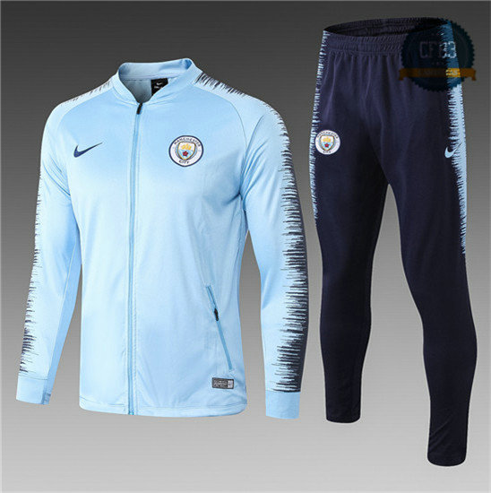 Chaqueta Chándal Manchester City Light Blue 2018