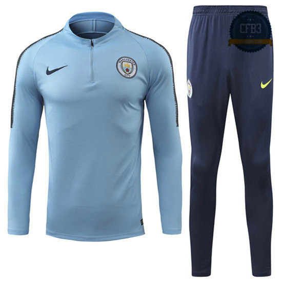 Chándal Niños Manchester City Azul Ciel 2018