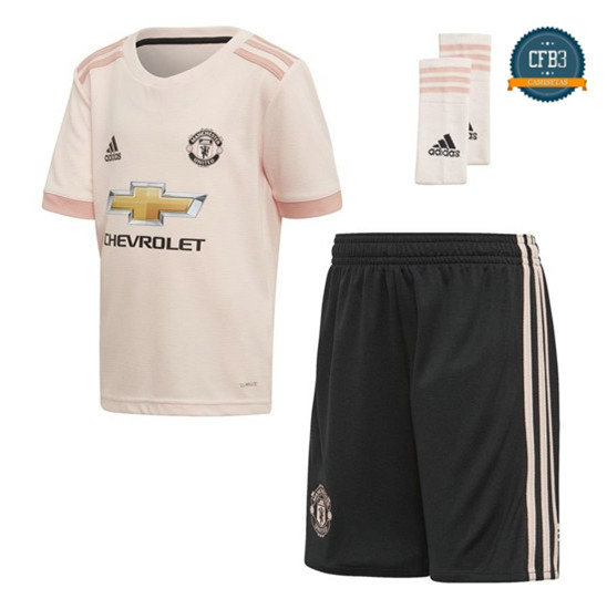 Camiseta Manchester United 2ª Equipación Junior Rose 2018