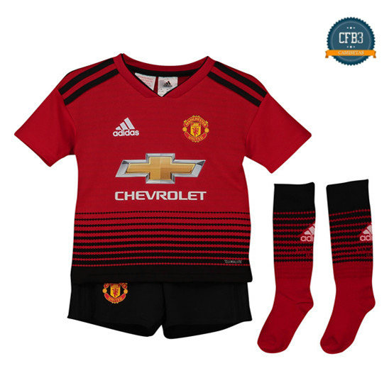 Camiseta Manchester United 1ª Equipación Niños Rojo/Negro 2018