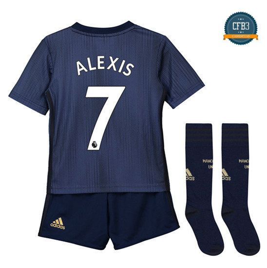 Camiseta Manchester United 3ª Equipación Niños 7 Alexis 2018