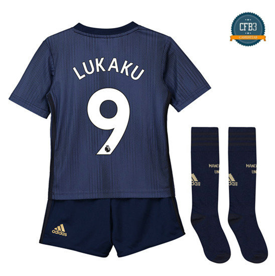 Camiseta Manchester United 1ª Equipación Niños 9 Lukaku 2018