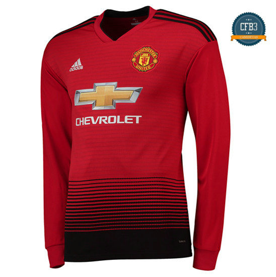 Camiseta Manchester United 1ª Equipación Manga Larga 2018