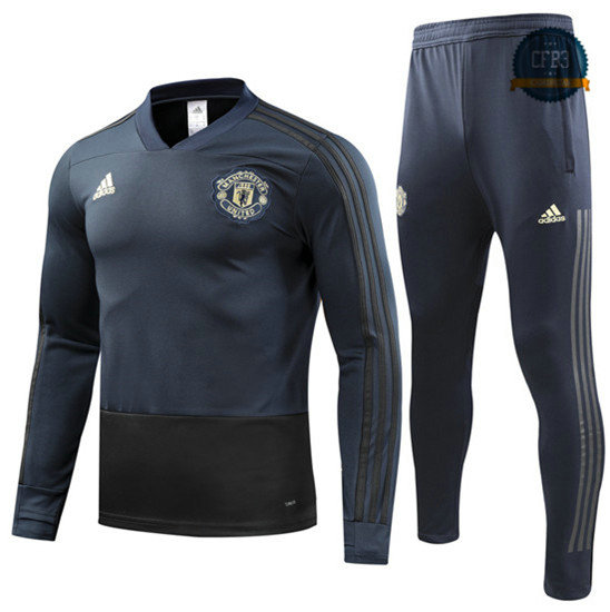 Chándal Manchester United Champions League Azul Profundo/Negro 2018