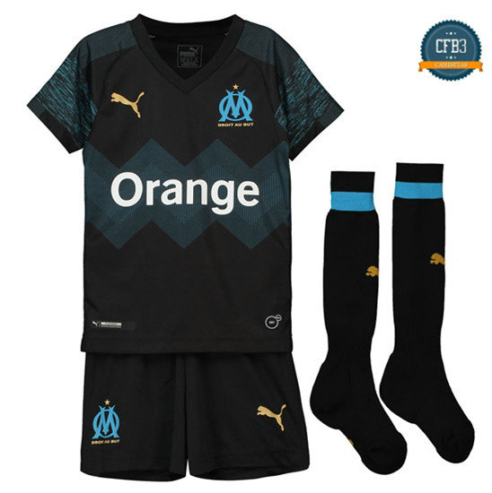 Camiseta Marsella 2ª Equipación Niños Negro 2018