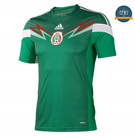Camiseta 2014 Mexico 1ª Equipación
