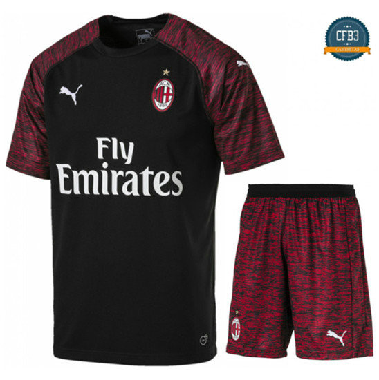 Camiseta Milan AC 3ª Equipación Junior Negro 2018