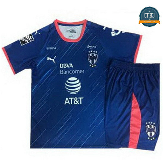 Camiseta Monterrey 2ª Equipación Niños Azul 2018