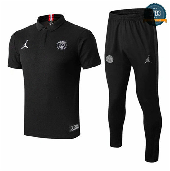 Camiseta PSG Jordan POLO Entrenamiento Negro/Rojo 2018/2019