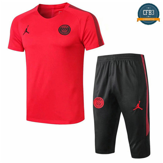 Camiseta PSG Jordan Entrenamiento Negro/Rojo 2018/2019