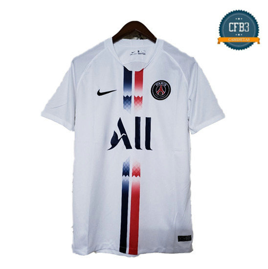 Camiseta PSG Blanco Versión filtrada 2019/2020