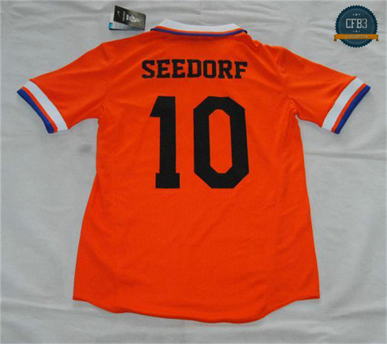 Camiseta 1997-98 Países Bajos 1ª Equipación (10 Seedorf)