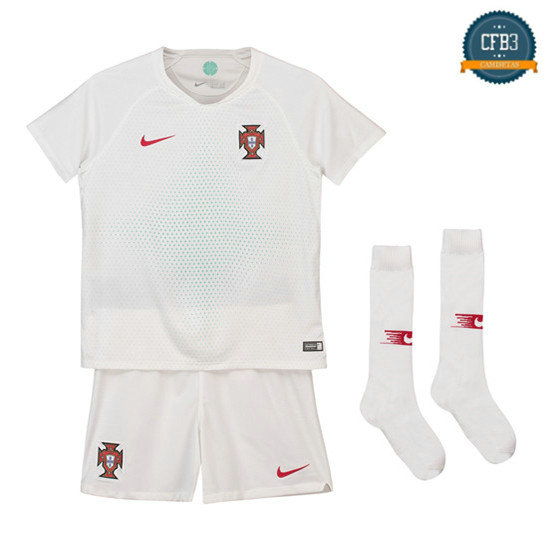 Camiseta Portugal 2ª Equipación Niños 2018