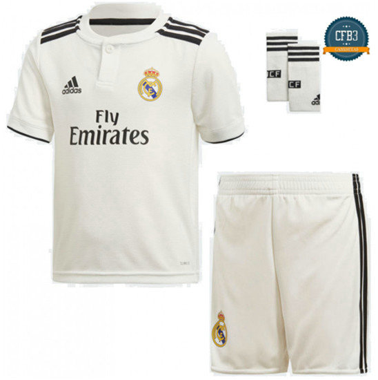 Camiseta Real Madrid 1ª Equipación Junior Blanco 2018