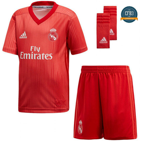 Camiseta Real Madrid 3ª Equipación Junior Rojo 2018