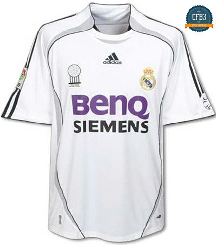 Camiseta 2006-07 Real Madrid 1ª Equipación