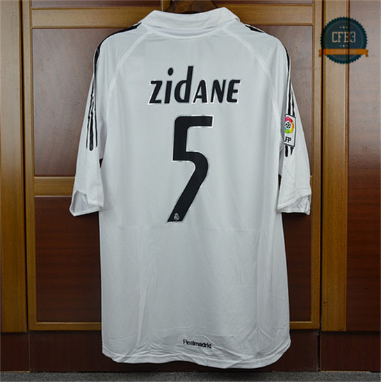 Camiseta 2005-06 Real Madrid 1ª Equipación (5 Zidane)