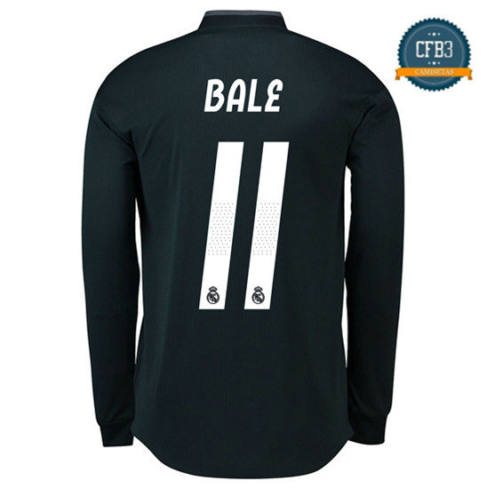 Camiseta Real Madrid 11 Bale 2ª Equipación Manga Larga 2018