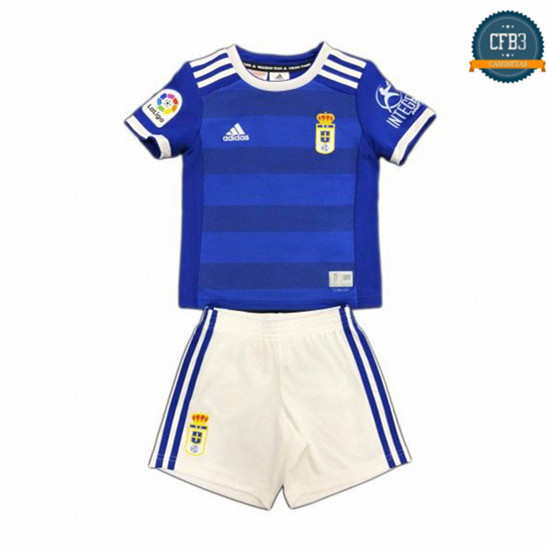 Camiseta Real Oviedo 1ª Equipación Niños Azul 2018
