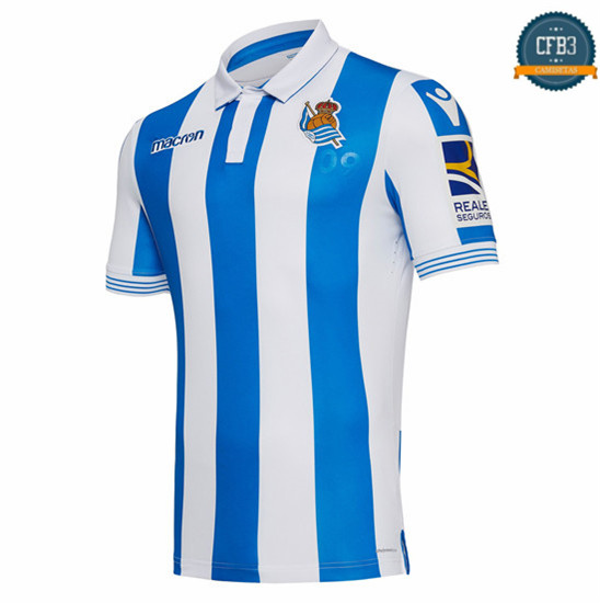 Camiseta Real Sociedad 1ª Equipación Blanco/Azul 2018