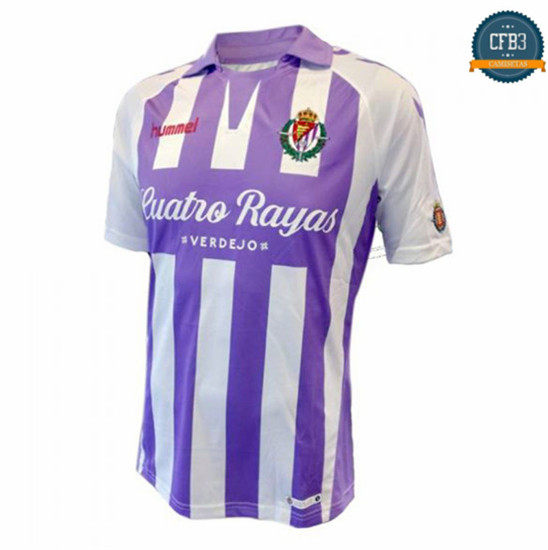 Camiseta Real Valladolid FC 1ª Equipación Blanco/Púrpura 2018