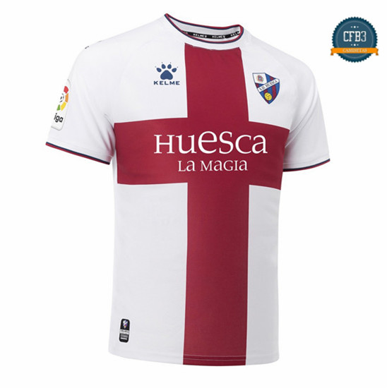 Camiseta SD Huesca 2ª Equipación Blanco/Rojo 2018
