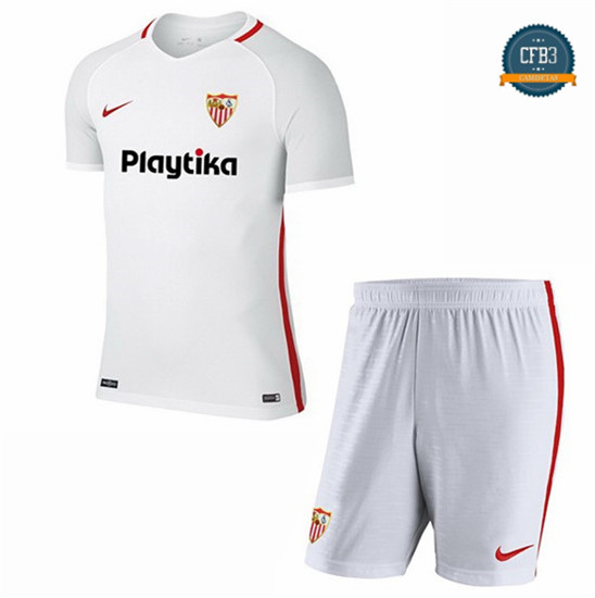 Camiseta Sevilla 1ª Equipación Junior Blanco 2018