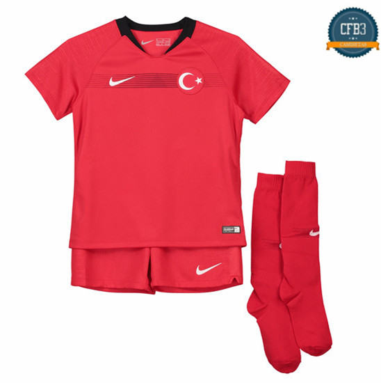 Camiseta Turquía 1ª Equipación Niños 2018