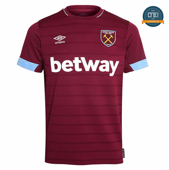 Camiseta West Ham United 1ª Equipación Rojo 2018