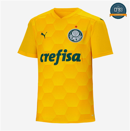 Comprar Cfb3 Camiseta Palmeiras 1ª Equipación Portero Amarillo 2020/2021 por mayor