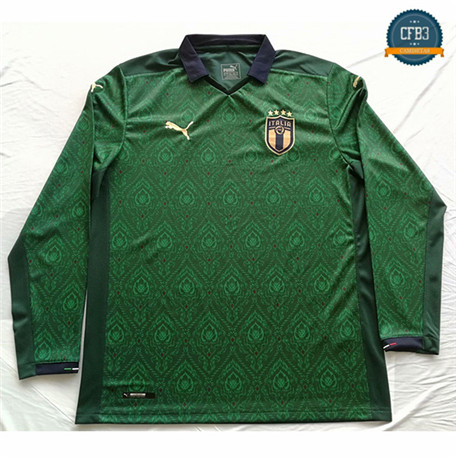 Tienda Cfb3 Camiseta Italia 2ª Equipación Manga Larga Verde 2020/2021 originales