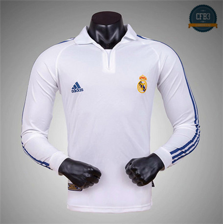 Comprar Cfb3 Camiseta Real Madrid 1ª Equipación 2001-02 Manga Larga por mayor