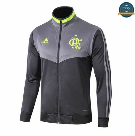 Cfb3 D104 Chaquetas Flamengo Gris/Negro 2019/2020