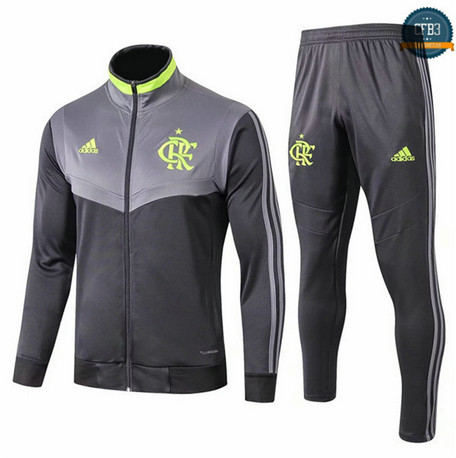 Cfb3 D11 Chaqueta Chándal Flamengo Gris/Negro 2019/2020