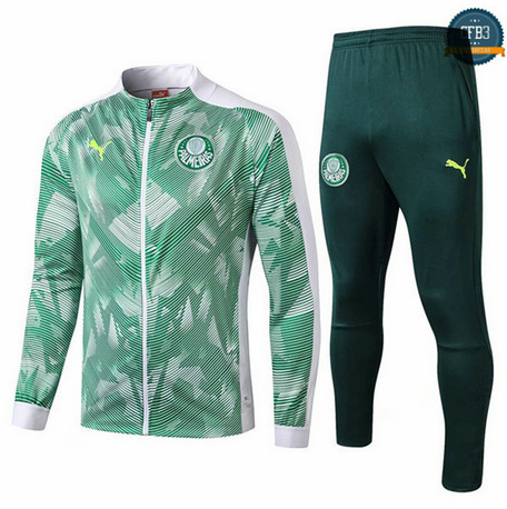 Cfb3 D14 Chaqueta Chándal Palmeiras Verde/Blanco 2019/2020