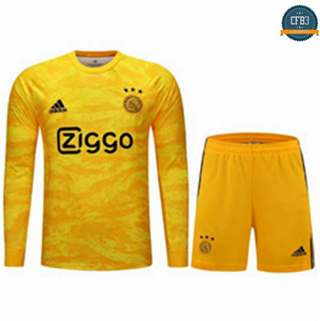 Cfb3 D147 Portero Ajax + Pantalones Manga Larga Amarillo 2019/2020