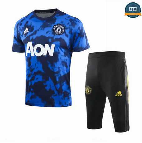 Cfb3 D172 Entrenamiento Manchester United + Pantalones Azul/Negro 2019/2020