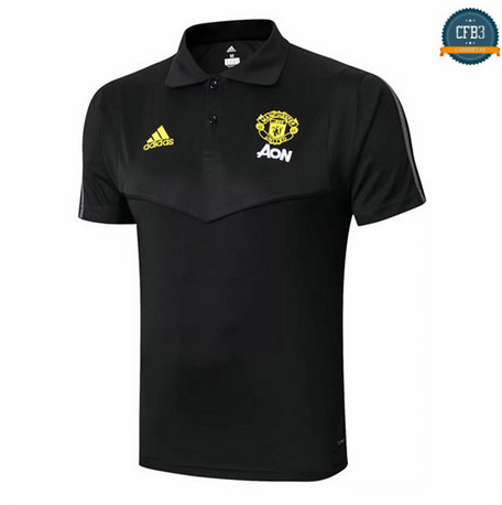 Cfb3 D223 Camiseta Manchester United POLO Negro 2019/2020