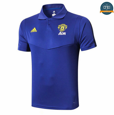 Cfb3 D224 Camiseta Manchester United POLO Azul 2019/2020