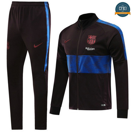 Cfb3 D30 Chaqueta Chándal Barcelona Negro/Azul 2019/2020