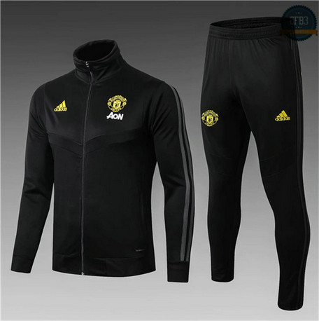 Cfb3 D83 Chaqueta Chándal Manchester United Niños Negro 2019/2020