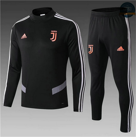 Cfb3 D94 Chándal Juventus Niños Negro 2019/2020 Cuello Alto