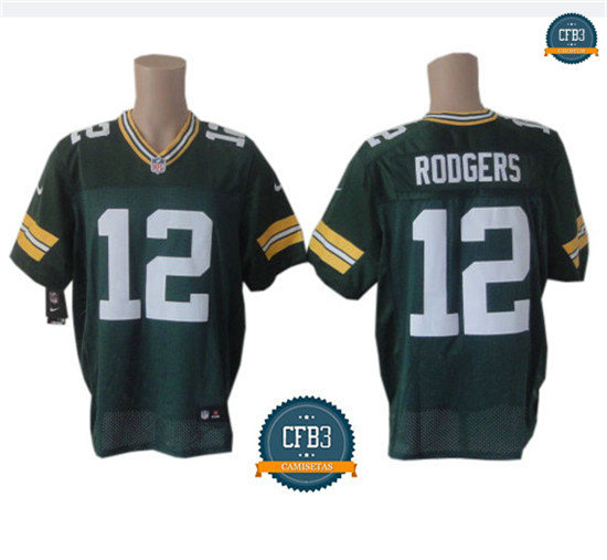 cfb3 camisetas Aaron Rodgers, Green Bay Packers