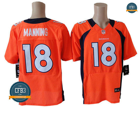 cfb3 camisetas Peyton Manning, Denver Broncos - Naranja