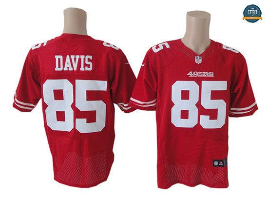 cfb3 camisetas Vernon Davis, San Francisco 49ers - Rojo